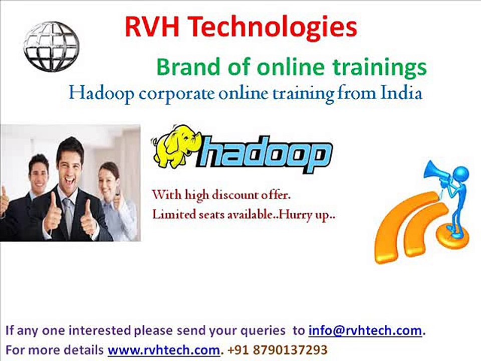 Hadoop corporate online training from india|low fee