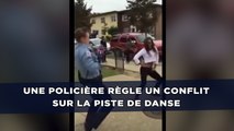 Une policière règle un conflit sur la piste de danse avec une ado