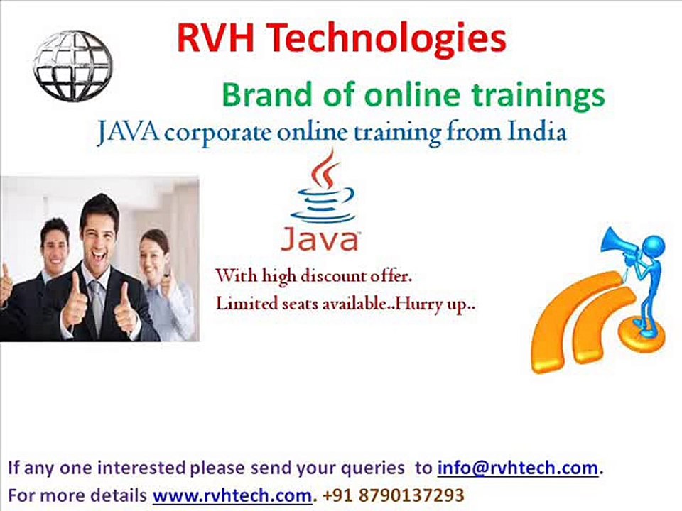 Java corporate online training from india|low fee