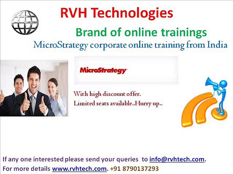 Microstrategy corporate online training from india|low fee