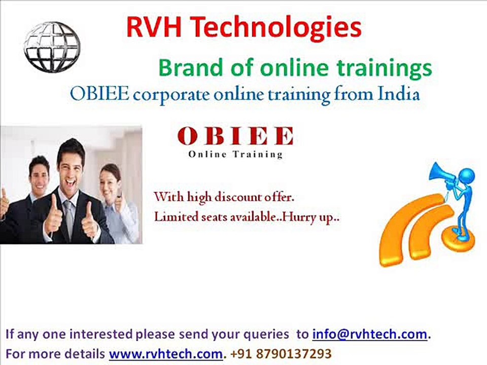 OBIEE corporate online training from india|low fee