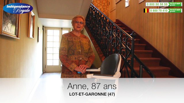 Avis monte escalier Indépendance Royale : Anne