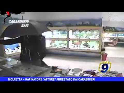 MOLFETTA | Rapinatore 'attore' arrestato dai carabinieri
