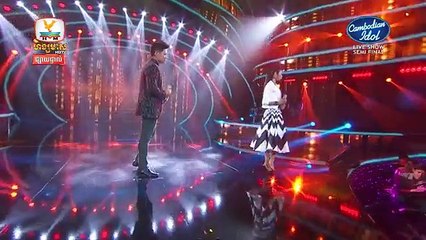 Cambodian Idol - Live Show - Semi Final - សុវត្ថិឌី ធារីកា + ព្រាប សុវត្ថិ - ចប់ដោយគ្មានវាចារ