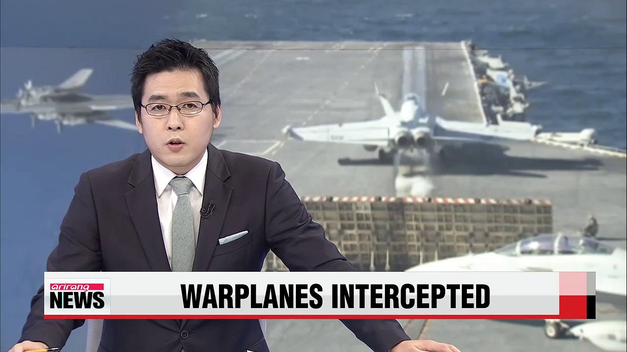 U.S. fighter jets intercept Russian bombers near U.S. aircraft carrier