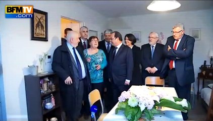 En Lorraine, François Hollande s’invite à boire un café chez Lucette