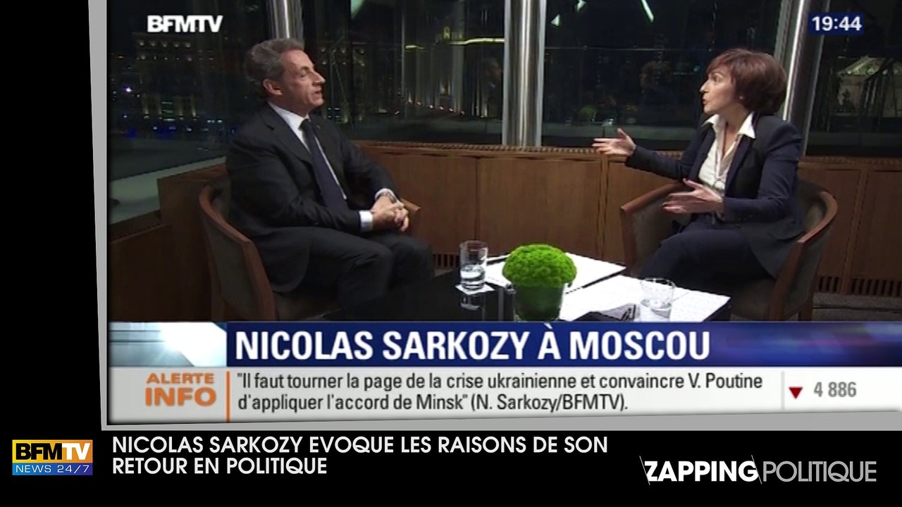 Nicolas Sarkozy à Ruth Elkrief sur BFMTV : "Vous me voyez comme un drogué"