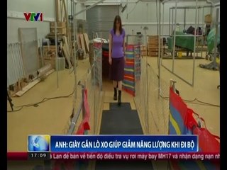 Giày gắn lò xo giúp giảm năng lượng khi đi bộ