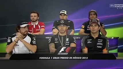 F1 2015 Mexico GP Drivers Press Conference