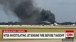 L'incendie d'un avion en Floride, à travers les télés américaines