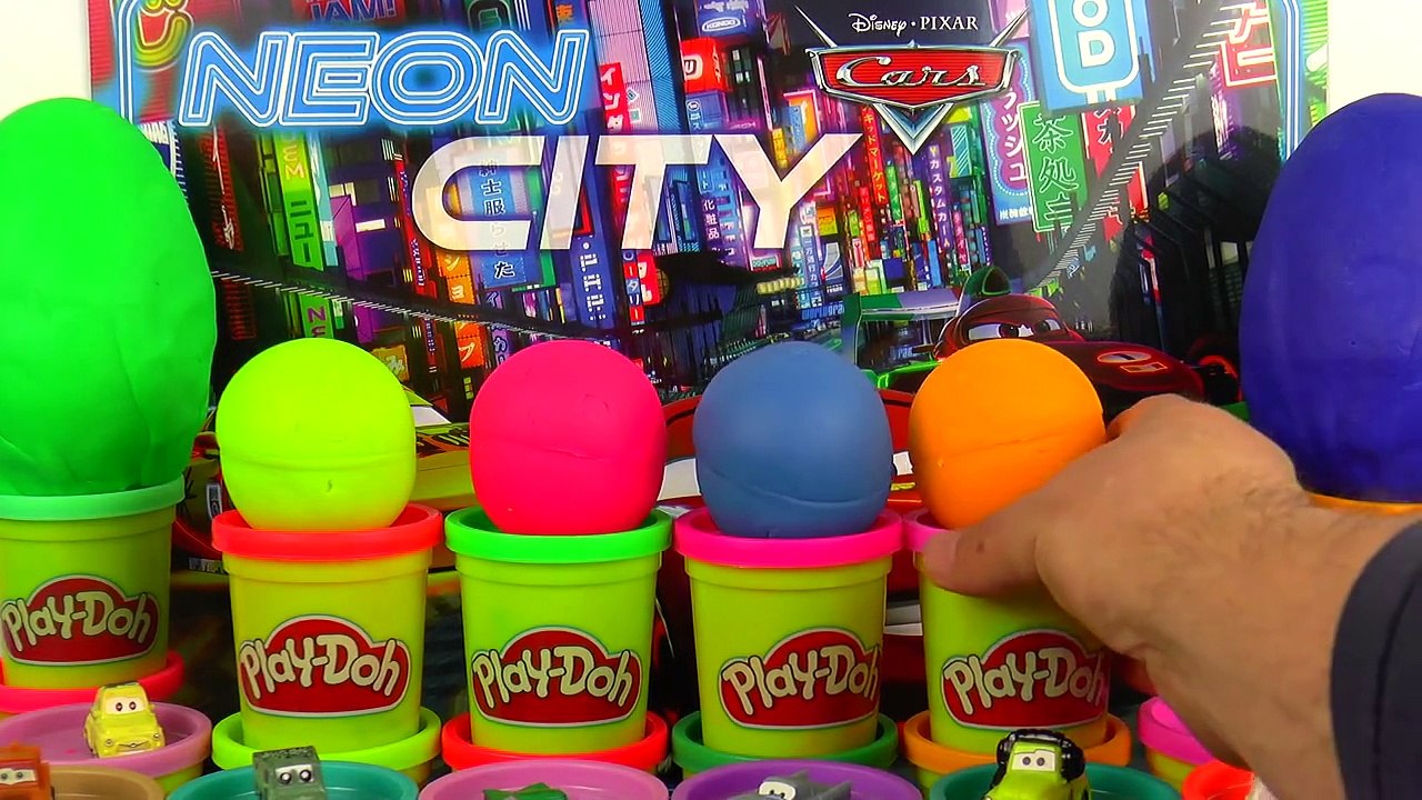 Play Doh Surprise Eggs Pixar Disney Cars Lightning McQueen Тачки カーズ