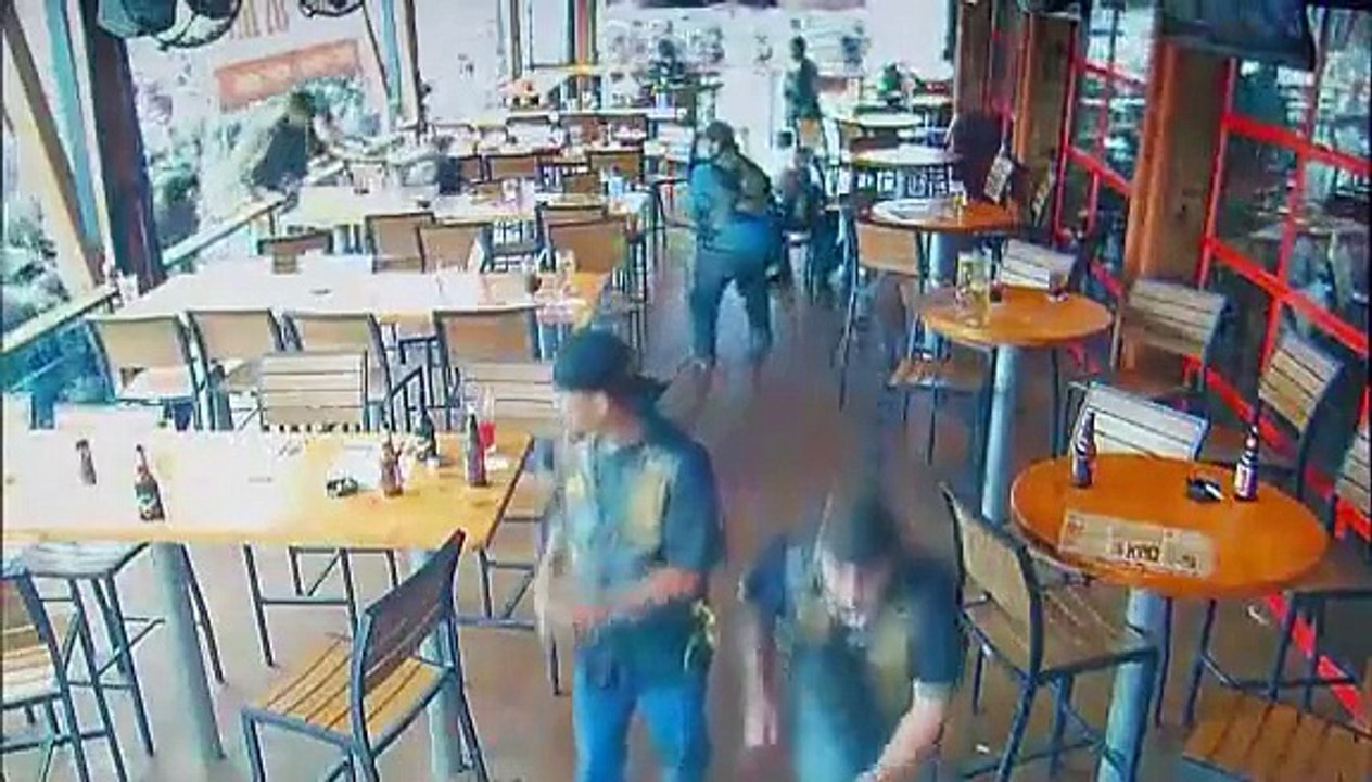 Surveillance footage shows chaos of Waco shooting
