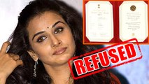 Vidya Balan Refused To Return National Award