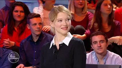 Avec Léa Seydoux, Le petit journal se moque de... Laurent Delahousse