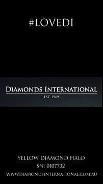 Diamonds International - Yellow Diamond Halo Engagement Ring