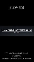Diamonds International - Yellow Diamond Halo Engagement Ring