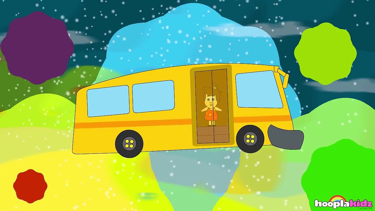 Wheels on the Bus Go Round and Round Nursery Rhyme - Spanish Version (Canciones infantiles