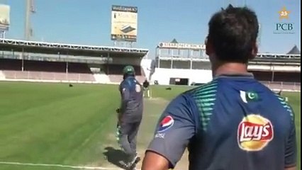 shane Warne meets Yasir shah