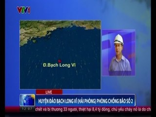 Huyện đảo Bạch Long Vĩ phòng chống bão số 2