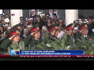 Lễ tang các chiến sĩ hy sinh trong khi làm nhiệm vụ huấn luyện bay