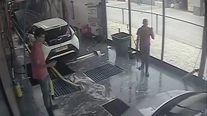 Car Wash Accident  Stop Means Go
