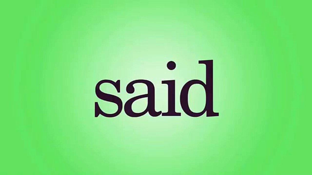 Said Song Sight Word Said