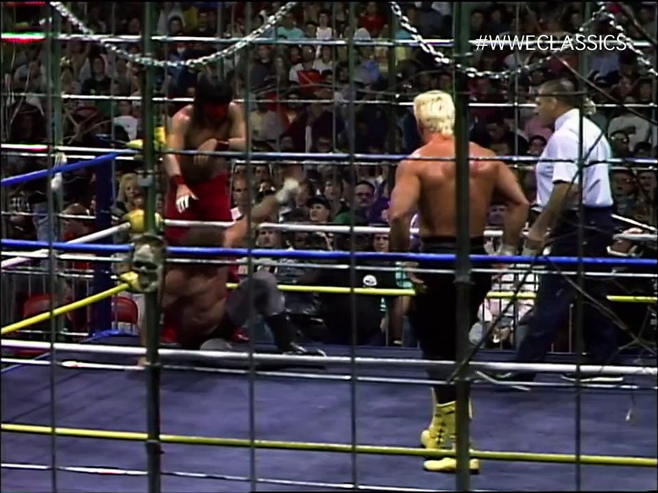 NWA Halloween Havoc Electrified Thunder Dome Match - Terry Funk and the Great Muta vs 'The Nature Boy' Ric Flair and Sting