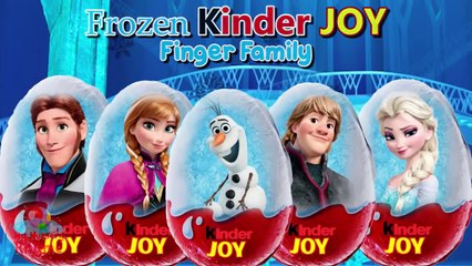 Kinder Joy Frozen Finger Family Nursery Rhyme