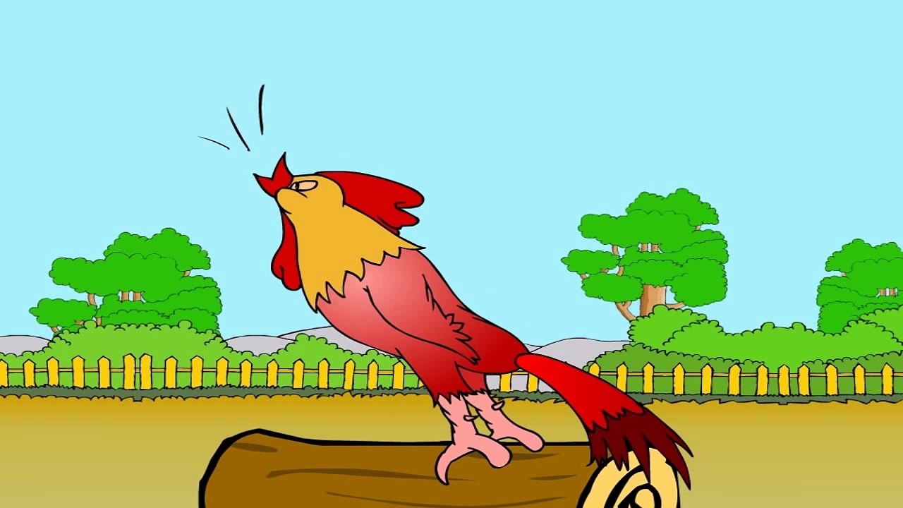 The Cocks On The Wood Pile English Nursery Rhymes Cartoon/Animated Rhymes For Kids