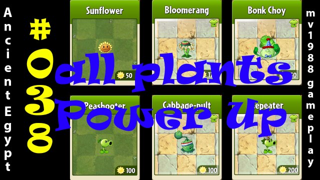 Plants Vs. Zombies 2 - All Plants Power Up 001 Ancient Egypt Gameplay HD (part #038)