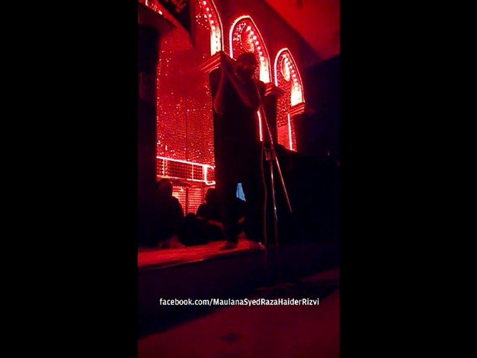 Shab e Ghurbat e Aale Athar at Roza e Shabih e Imam Hussain(as) Ancholi 2015
