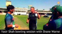 Yasir Shah bowling session with Shane Warne || Cricket || Pakistan || Bowler ||Sharjah training session with best bowler
