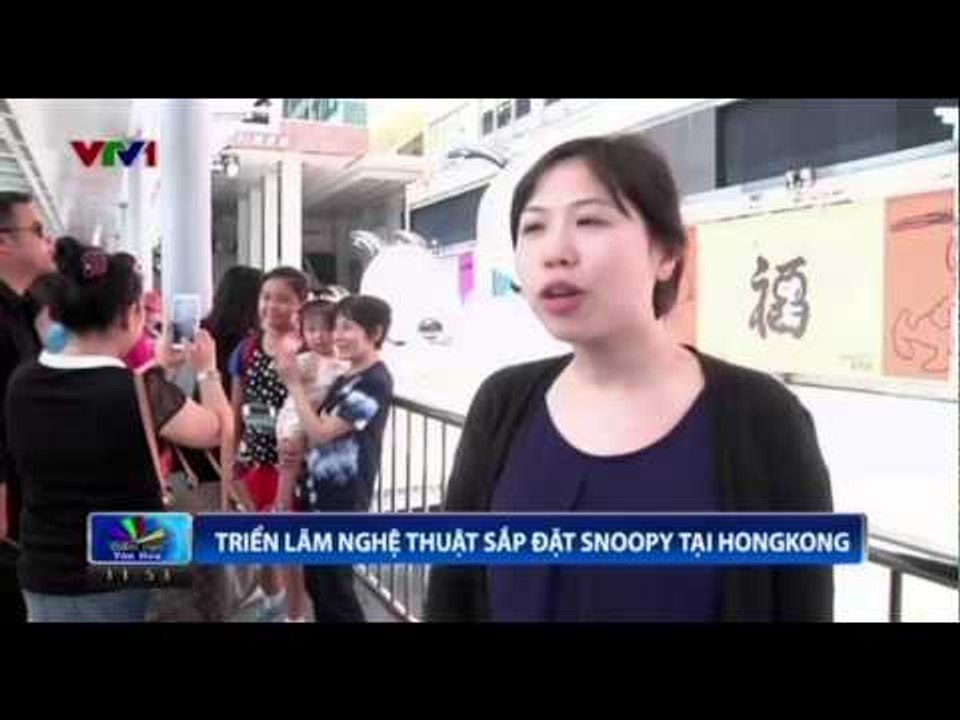 Triển lãm nghệ thuật sắp đặt Snoopy tại Hồng Kông