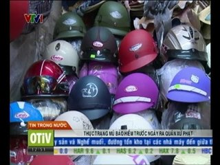 Thực trạng mũ bảo hiểm trước ngày xử phạt