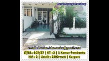 Dijual Murah Rumah Second Strategis di Pamulang Estate Tangerang Selatan (LT/LB : 105-57 M2)