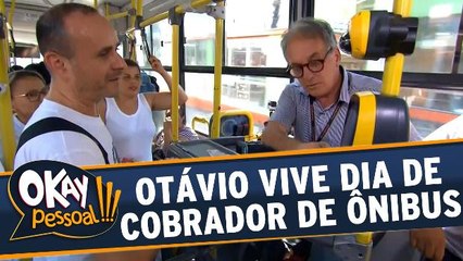 Otávio Mesquita vira cobrador por um dia