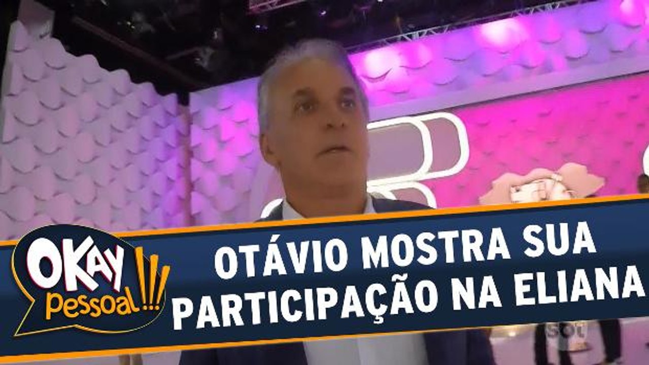 Otávio Mesquita mostra bastidores da participação no Programa Eliana