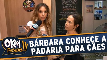 Bárbara Koboldt vai conhecer a padaria para cachorros