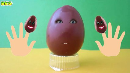 Talking Surprise Egg Sings Finger Family Song Kinder Surprise Nursery Rhymes Best Kid Game