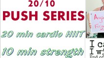 Fat Burning Cardio Workout: PUSH IT Series: HIIT Cardio / Strength Training (Aerobics)