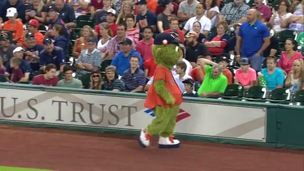 Security guard teaches mascot a lesson