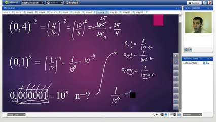 TEOG sınavına hazırlık üslü sayılar