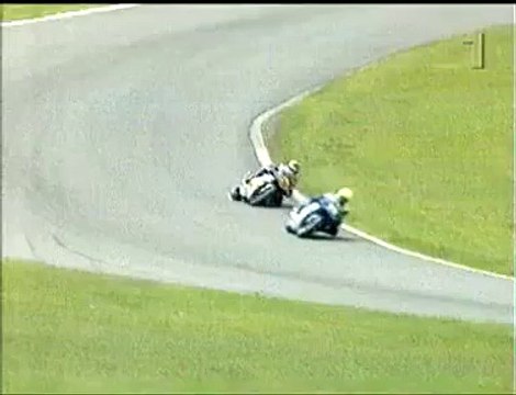 Grosse chute à moto