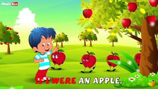 Karaoke: If I Were An Apple Songs With Lyrics Cartoon/Animated Rhymes For Kids