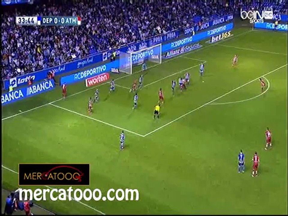 اهداف مباراة ( ديبورتيفو لاكورونا 1-1 أتلتيكو مدريد ) الدوري الأسباني الدرجة الأولى