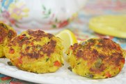 Crab Cake with Basil, Capers & Red Bell Pepper