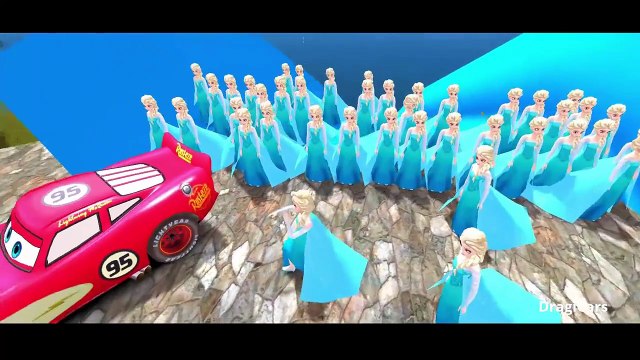 Disney Frozen Elsa & Disney Pixar Cars Lightning McQueen + Nursery Rhymes Finger Family (K