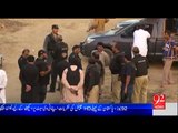 Encounter Manghopir Police With SSP Rao Anwar 8 Criminal Killed At Nordan bay pass Karachi Report by Samar Abbas 92 News Channel