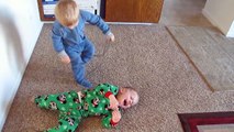 Twins Fight Over Vacuum - Funny Babies