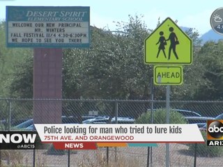 Police looking for man who tried to lure kids